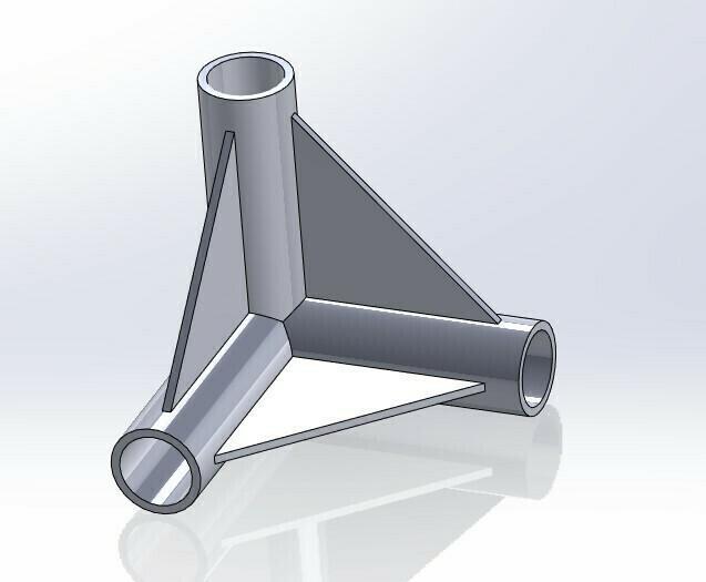 Cultivation tent connector elbow