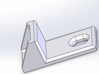 Shelf Side Bracket, used with #6 flat head screw