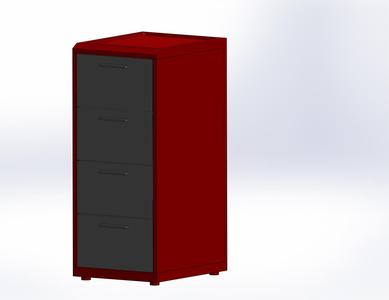 Filing Cabinet miniature 1:6 scale