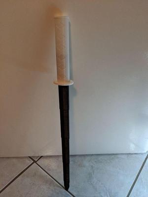 Collapsing Katana Separated (Semi-Print in Place)
