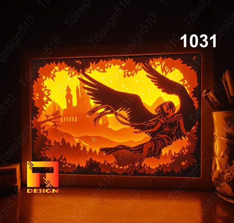 Angel Wings in Fairy Land light box