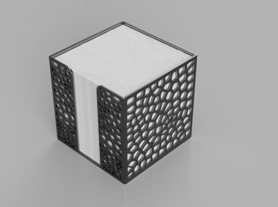 90x90 notepad / sticky notes cube Voronoi