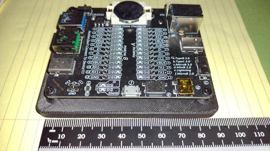 Quick and simply bracket for USB cable tester.