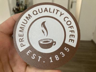 Premium coffee coaster