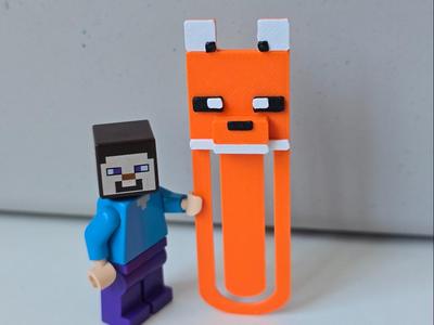 FOX bookmark for Minecraft fan