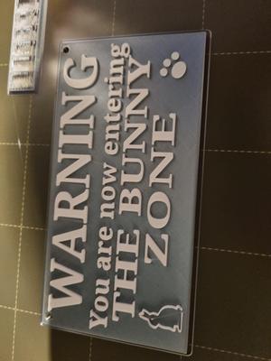 bunny sign