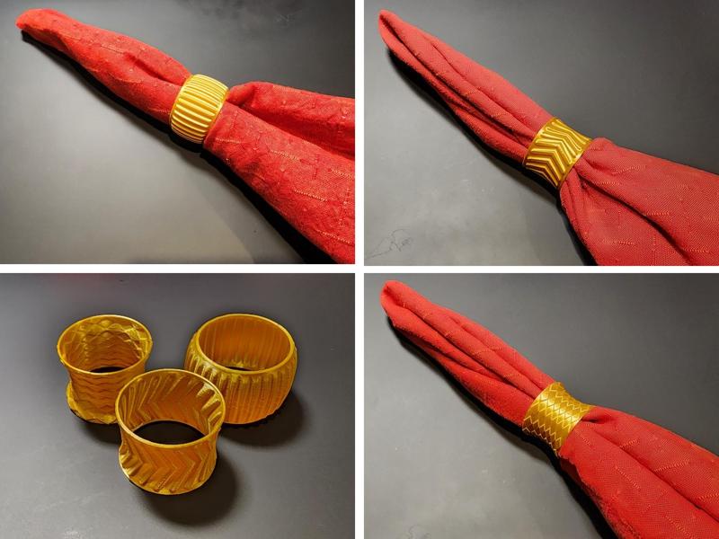 #0095 Napkin Rings (3 Designs - Vase Mode)