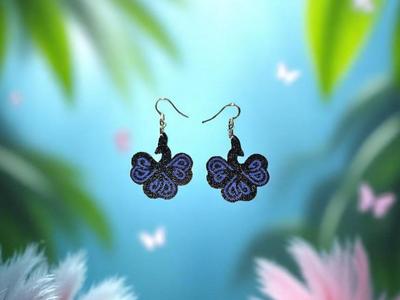 Celtic peacock earrings