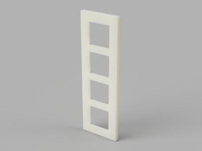 Custom 4-Gang Vertical Niko Outlet Cover