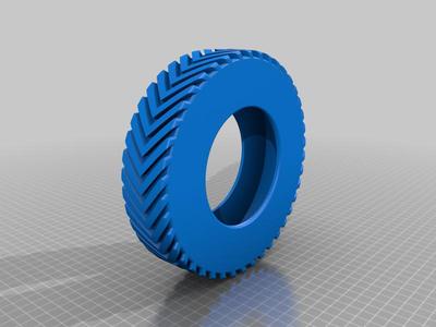 1/6 scale Truck Tire V shape tread