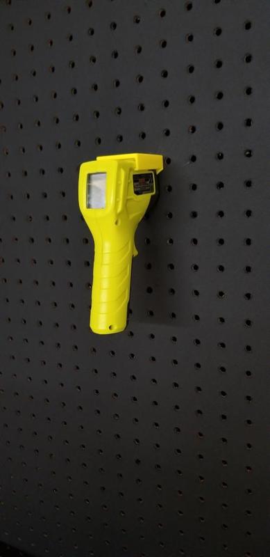 Ryobi IR002 IR infrared thermometer pegboard mount