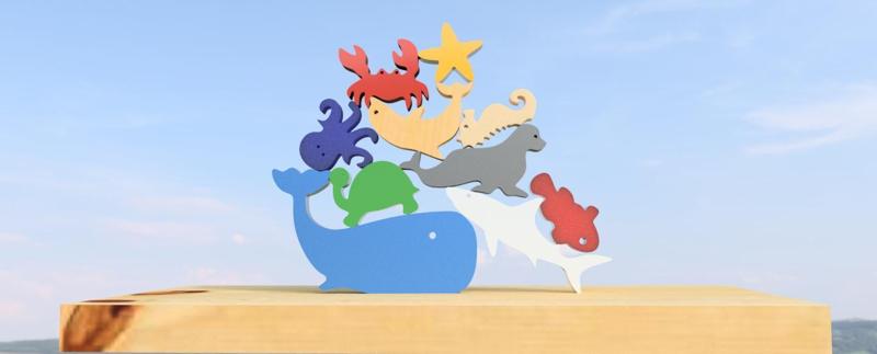 SEA ANIMALS STACKING TOY