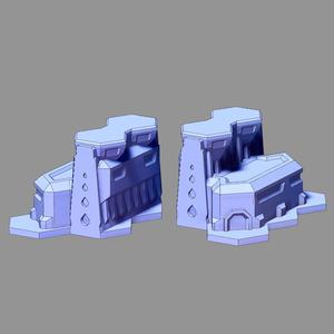 Magnetic hex Bulding terrain - By PunyKaiju