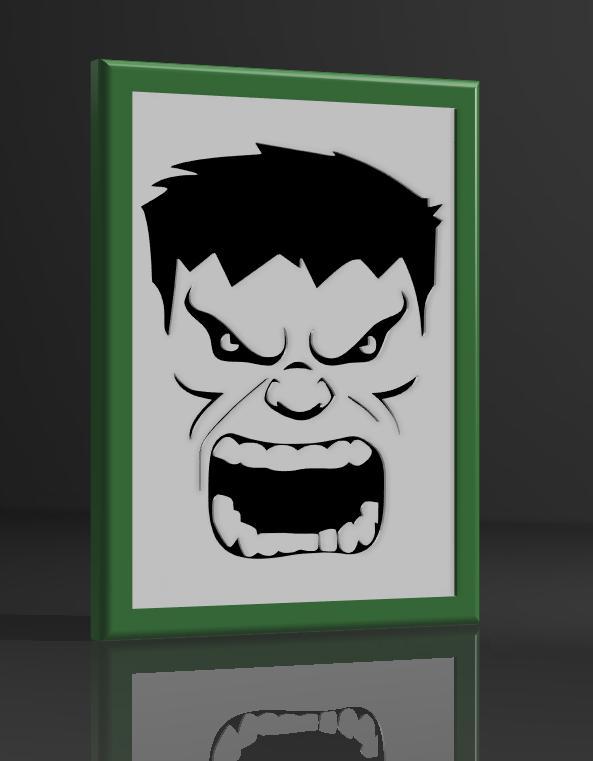Hulk" decorative frame
