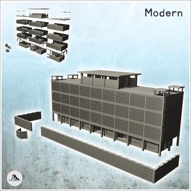 Building of the American embassy in Saigon (Vietnam) - Cold Era Modern Warfare Conflict World War 3 RPG  Post-apo