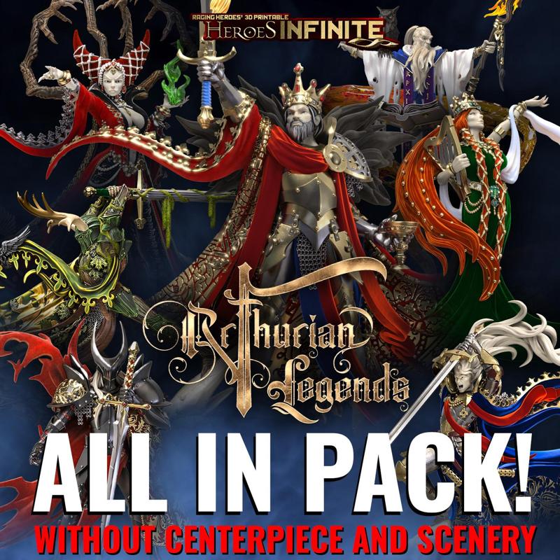 Arthurian Legends All in Pack (without scenery/Centerpiece)