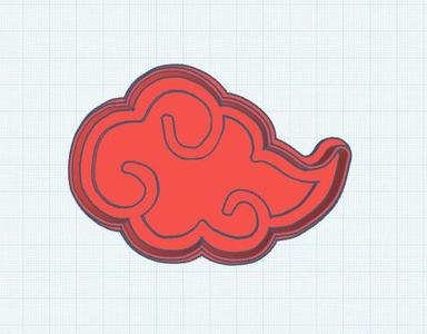 Naruto: Akatsuki Cloud Cookie Cutter