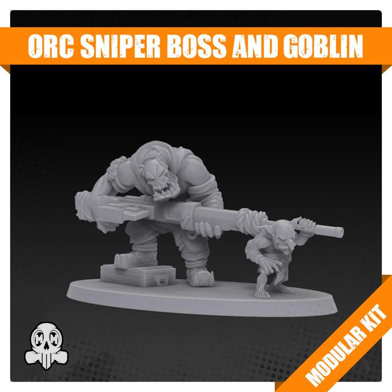 Orc Sniper Boss and Goblin Sidekick Kit