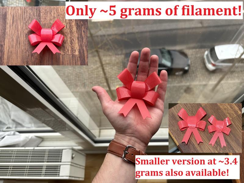 Christmas Gift Bow - Foldable!