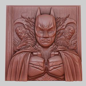 The Dark Knight 3d printer relief medallion obj stl