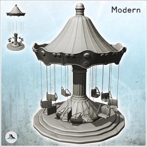 Modern children's carousel with hanging chairs (3) - Cold Era Modern Warfare Conflict World War 3 RPG  Post-apo