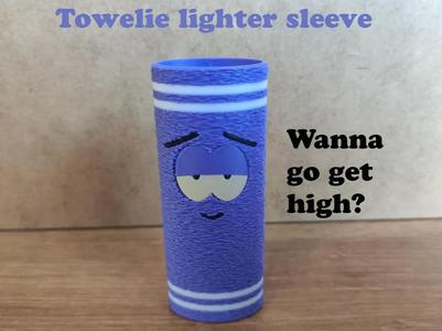Towelie Bic lighter sleeve low profile