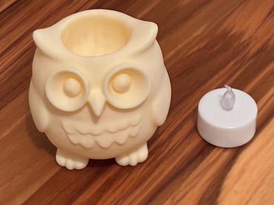 Owl Led Tea Light  Lamp -  Nightlight
