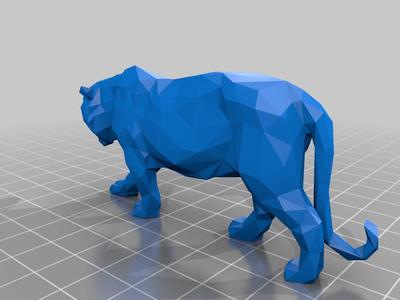 lowpoly tiger