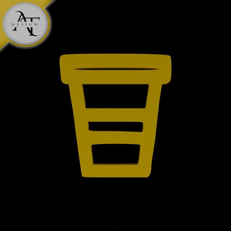 Simple Coffee Cup Symbol - 2D Art