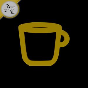 Simple Coffee Cup Symbol - 2D Art