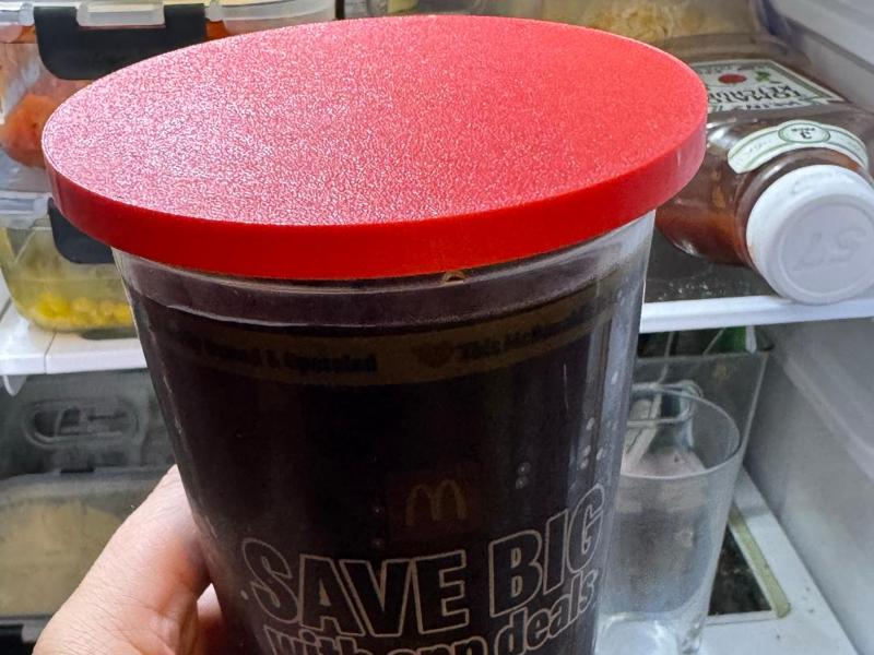 McDonalds Large Soft Drink Pressure Fit Lid