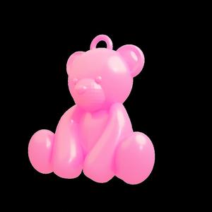 pink teddy bear keychain