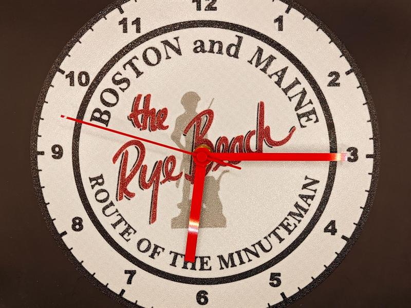 B&M Railroad Drumhead Clock