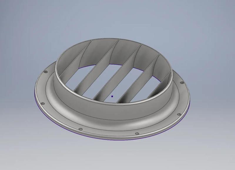 portable AC exhaust hose nozzle   