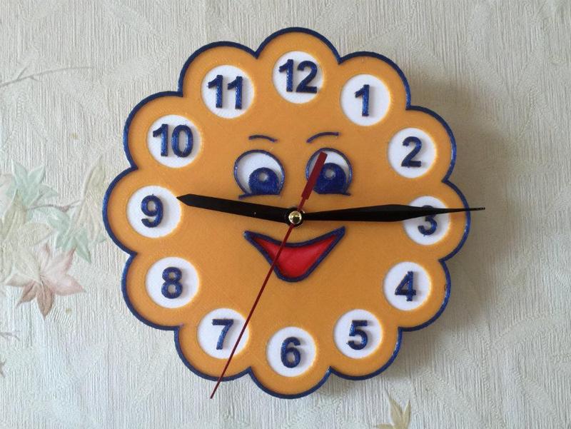 Wall clock in the children's room  Sun 