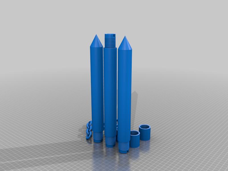 Ban Seven Deadly Sins Tri-Sectioned Staff for cosplay