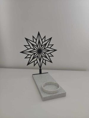 Tealight candle holder - Noel star