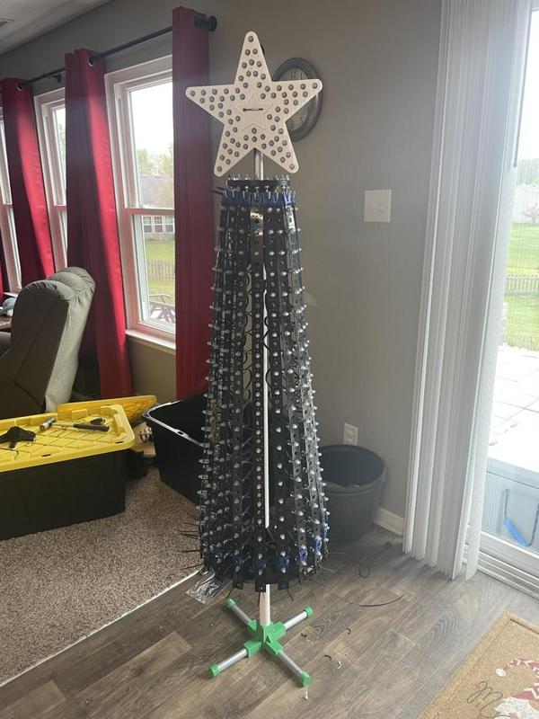 1 inch pvc pipe stand with 3/4 emt legs