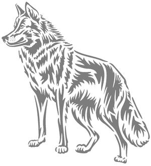 Wolf Stencil 2