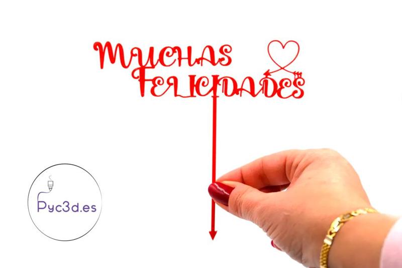 MUCHAS FELICIDADES CAKE TOPPER