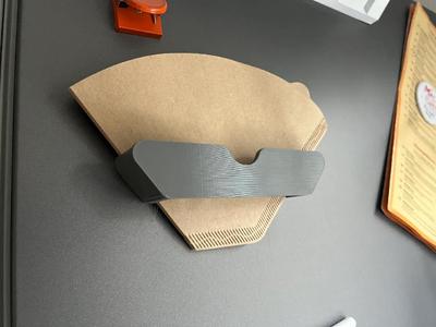 Coffee filter holder #4 with embedded magnets   