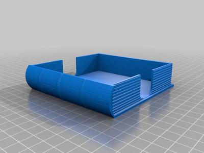 Library card coasters book shaped holder