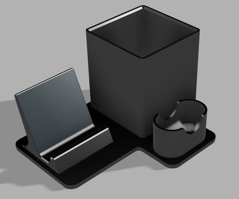 Pencil, phone and airpod holder