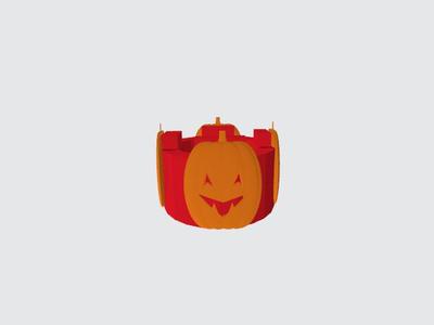 Pumpkin Style Ashtray