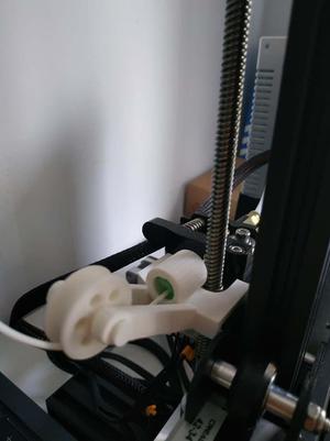 Ender 3 filament guide with dust filter