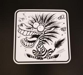 Crazy Zabra Coaster