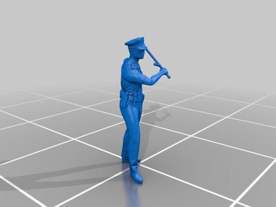 N Scale policeman
