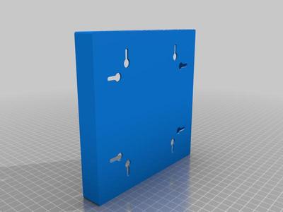 16x16 LED matrix grid with diffuser and one-part frame (with hole for panel mount DC power adapter)