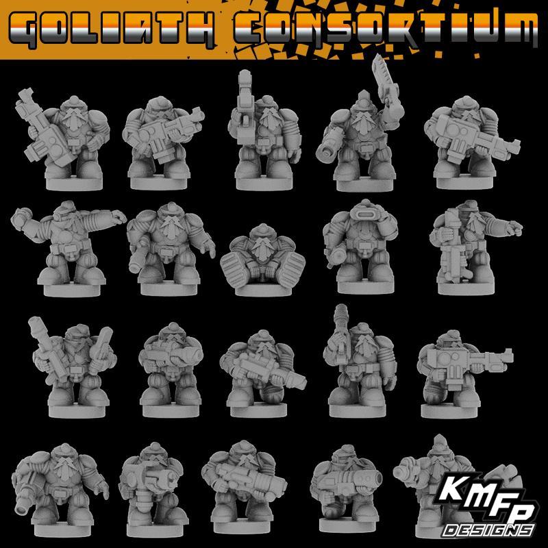 Goliath Consortium Brotherhood Combat Squad (6-8mm)