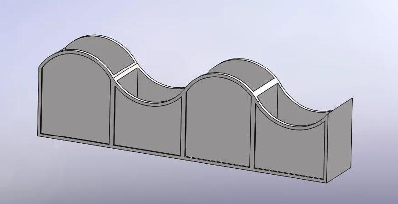 organizador ondulado   